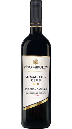 produkt Víno Mikulov Sommelier Club Selection barrique Rulandské modré 2018 0.75l