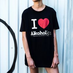 produkt Tričko Alkohol.cz Srdce L