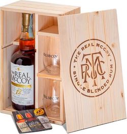 produkt The Real McCoy Wooden Box + 2x sklo
