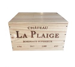 produkt Château La Plaige Bordeaux Superieur Rouge 6×0,75l Dřevěný box