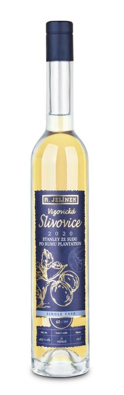 produkt Vizovická Slivovice 2020 Stanley ze sudu po rumu Plantation 0,5l 48,5% L.E.