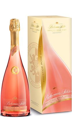 produkt Bohemia Sekt Prestige Rosé Brut Jakostní šumivé víno růžové 0,75l 12,5% GB