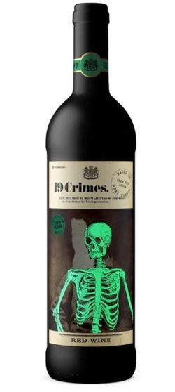produkt 19 Crimes Red Wine Glow in Dark 0,75l 13,5% L.E. Halloween edition