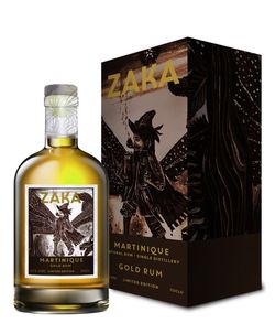 produkt Zaka Martinique Gold Rum 0,7l 42% Papír Sklo