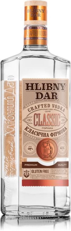 produkt Hlibny Dar Crafted Gluten Free Vodka 0,7l 40%