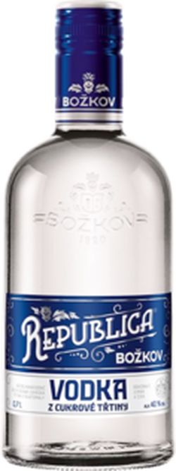 produkt Božkov REPUBLICA Vodka z cukrovej trstiny 40% 0,7L