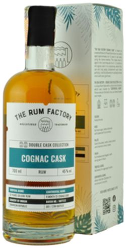 produkt The Rum Factory - Double Cask Collection - Cognac Cask 45% 0,7L