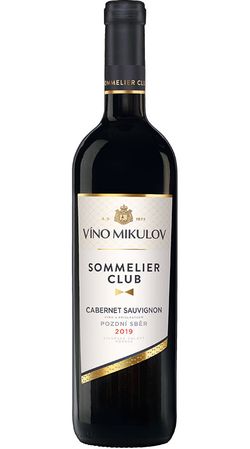 produkt Víno Mikulov Sommelier Club Cabernet Sauvignon 2019 pozdní sběr 0.75l