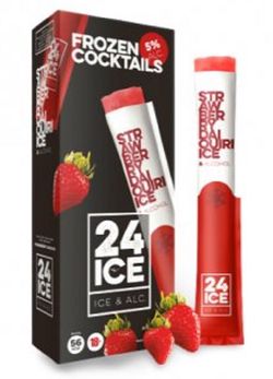 24 Ice Strawberry Daiquiri Frozen Cocktails 5×0,65l 5%